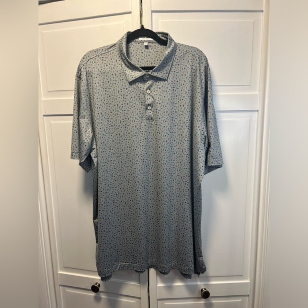 Peter Millar Summer Comfort Cowboy Print Golf Polo Size Men’s XXL